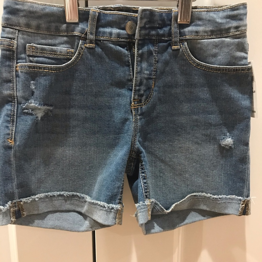 Girls Gap Stretch Midi Jean Shorts.  Size 10 NWT